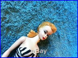 Vintage 1959 #1 Pale Blonde Stunning Ponytail Barbie Tm 850 Japan Mib Vhtf Rare