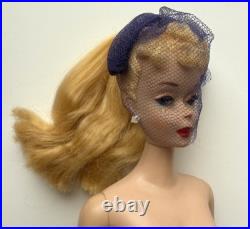 Vintage 1959 Barbie Gay Parisienne #964 Blue Tulle Headband HAT ONLY, No Doll