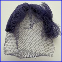 Vintage 1959 Barbie Gay Parisienne #964 Blue Tulle Headband HAT ONLY, No Doll