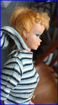 Vintage 1959 Barbie Ponytail Doll #850 with Original Box Mattel Japan