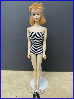 Vintage 1959 Original Barbie Ponytail Barbie #1 Blonde
