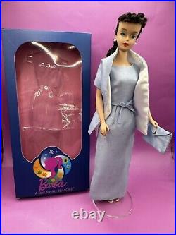 Vintage 1960 #4 Ponytail Barbie Brunette WithWinter Formal Gown, 2023 Convention
