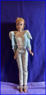 Vintage 1960 Blonde Ponytail Barbie #4 Mattel with In The Mood for Love #940
