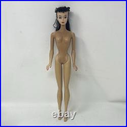 Vintage 1960 Brunette Ponytail Barbie Doll Number # 3 Original Zebra Swimsuit