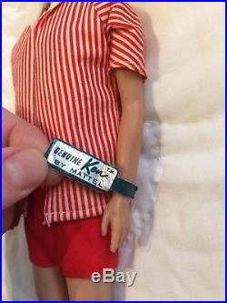 Vintage 1960 Ken Doll #750 Brunette Barbie's Boyfriend with box Japan Mattel