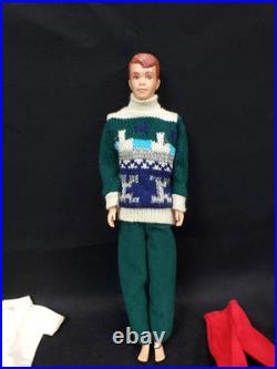 Vintage 1960 Mattel Allan Ken's Buddy Doll Japan lot with 16pc clothes