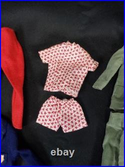 Vintage 1960 Mattel Allan Ken's Buddy Doll Japan lot with 16pc clothes