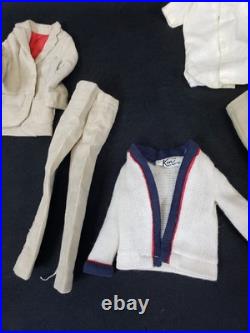 Vintage 1960 Mattel Allan Ken's Buddy Doll Japan lot with 16pc clothes