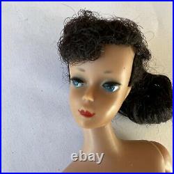 Vintage 1960 Mattel Ponytail Barbie Doll # 5 black hair Made in JAPAN