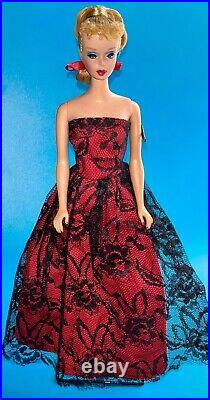 Vintage 1960's #4 Blonde Ponytail Barbie Doll Mattel Repaint Partial Reroot OOAK