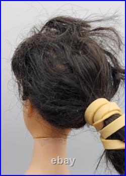 Vintage 1960's Barbie Doll Black /Brunette Mattel Japan Long Hair Bangs