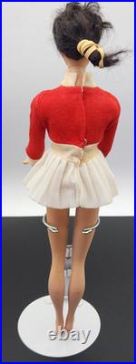 Vintage 1960's Barbie Doll Black /Brunette Mattel Japan Long Hair Bangs