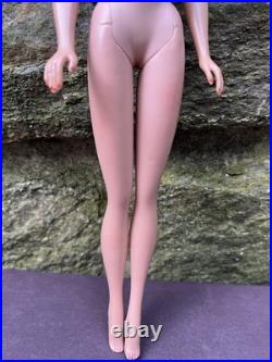 Vintage 1960's Barbie Doll Brunette Ponytail Japan w Nipples! Red Dress Airline