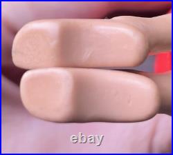Vintage 1960's Barbie Doll Brunette Ponytail Japan w Nipples! Red Dress Airline