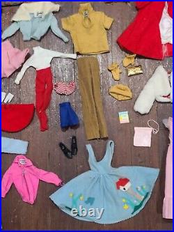 Vintage 1960's Barbie, Ken, Francie, Skipper Doll Clothes & Accessories TLC Lot