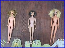 Vintage 1960's Barbie, Ken, Francie, Skipper Doll Clothes & Accessories TLC Lot