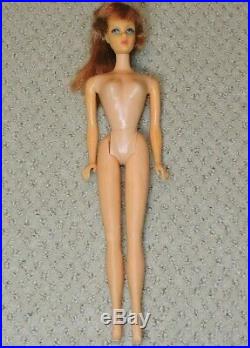 Vintage 1960's Barbie Twist N Turn TNT Doll Titian Red Hair 1966 1967 Japan TLC