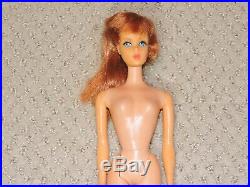 Vintage 1960's Barbie Twist N Turn TNT Doll Titian Red Hair 1966 1967 Japan TLC