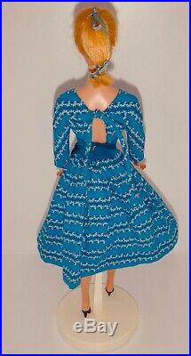 Vintage 1960's Blonde Swirl Ponytail Barbie Doll in Lets Dance Fashion JAPAN