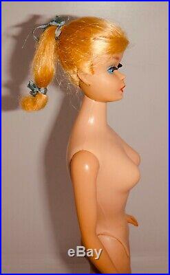 Vintage 1960's Blonde Swirl Ponytail Barbie Doll in Lets Dance Fashion JAPAN