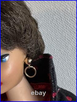 Vintage 1960's Brunette Bubble Cut Barbie Doll, Mattel Original