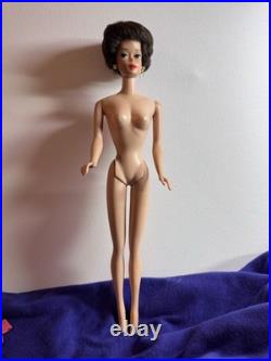 Vintage 1960's Brunette Bubble Cut Barbie Doll, Mattel Original