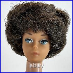 Vintage 1960's Brunette Hair Bubble Cut Barbie Doll W Couture Purse & Jewelry