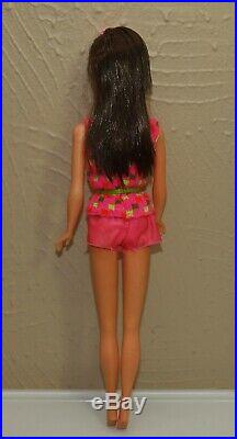 Vintage 1960's Brunette TNT Japan Barbie with Original Swimsuit & Belt
