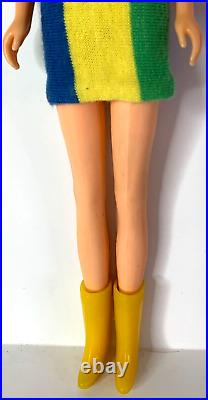 Vintage 1960's Mattel Barbie Doll TNT Bendable Legs Twiggy with Original Outfit