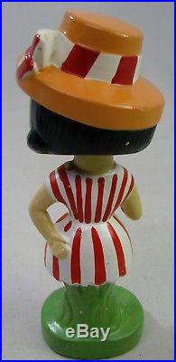 Vintage 1960's Miss Six Flags Girl Japan Bobbing Bobble Head Nodder Doll