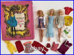 Vintage 1960s 1970s MOD Barbie Case with Dolls, Clothes, Some TLC, PLEASE READ