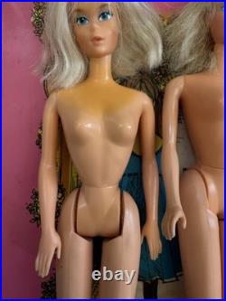 Vintage 1960s 1970s MOD Barbie Case with Dolls, Clothes, Some TLC, PLEASE READ