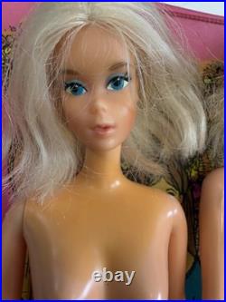 Vintage 1960s 1970s MOD Barbie Case with Dolls, Clothes, Some TLC, PLEASE READ