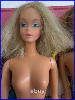 Vintage 1960s 1970s MOD Barbie Case with Dolls, Clothes, Some TLC, PLEASE READ