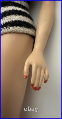 Vintage 1960s #3 Ponytail Barbie Doll EXTRA LONG HAIR Brunette, Stunner! LOOK