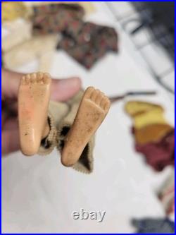 Vintage 1960s Barbie KEN DOLL With Case & Clothes LOT. NICE