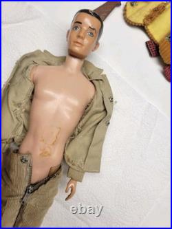 Vintage 1960s Barbie KEN DOLL With Case & Clothes LOT. NICE