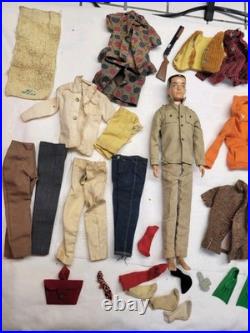 Vintage 1960s Barbie KEN DOLL With Case & Clothes LOT. NICE