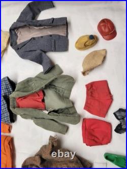 Vintage 1960s Barbie KEN DOLL With Case & Clothes LOT. NICE