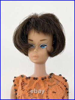 Vintage 1960s Brunette American Girl Barbie Doll Bendable leg Japan