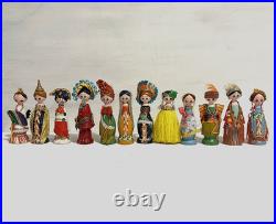 Vintage 1960s Disney Small World Kokeshi Dolls Video Excellent