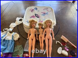 Vintage 1960s Dolls Ideal BS-12-1 Tammy, Unique, Japan, Ideal Case & Outfits