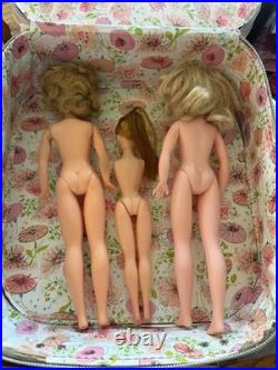 Vintage 1960s Dolls Ideal BS-12-1 Tammy, Unique, Japan, Ideal Case & Outfits