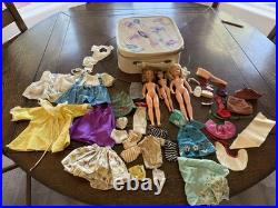 Vintage 1960s Dolls Ideal BS-12-1 Tammy, Unique, Japan, Ideal Case & Outfits