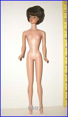 Vintage 1960s Ginger American Girl Face Bubblecut Barbie Doll In Swimsuit