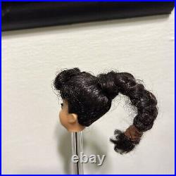 Vintage 1960s Mattel #5 ponytail Barbie Doll Factory Braid Brunette Head Only