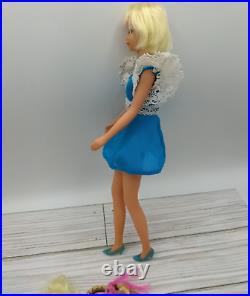 Vintage 1960s Mattel Hair Happenins Francie WithDress, Shoes, Hair Pieces
