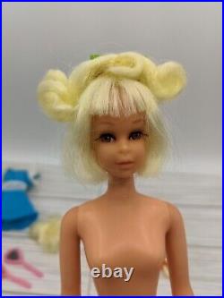 Vintage 1960s Mattel Hair Happenins Francie WithDress, Shoes, Hair Pieces