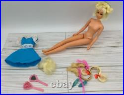 Vintage 1960s Mattel Hair Happenins Francie WithDress, Shoes, Hair Pieces