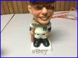 Vintage 1960s Mickey Mantle Ny Yankees bobbing head nodded doll Japan WITH BOX
